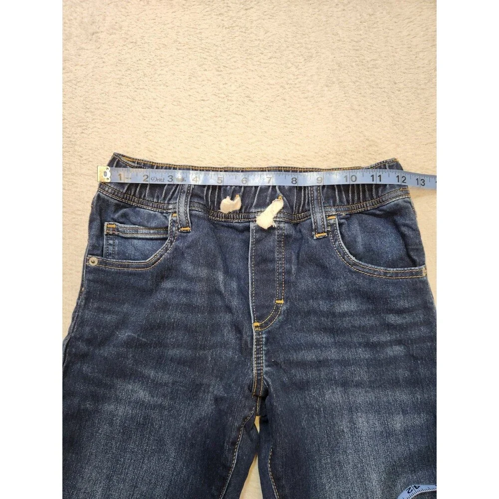 Gap Boys Size Large Denim Jeans Stretch Slim Fit Elastic Waist Pockets